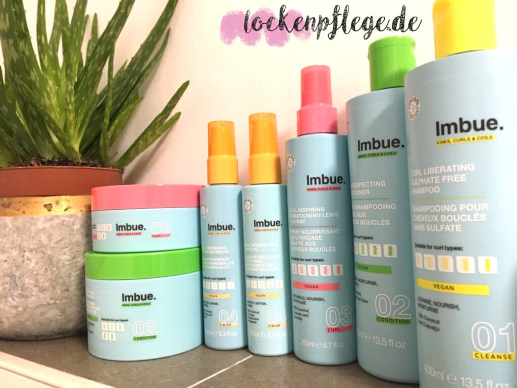 Imbue neue Lockenpflege Test Produkte