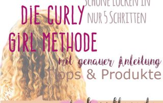Curly Girl Methode Anleitung schöne Locken